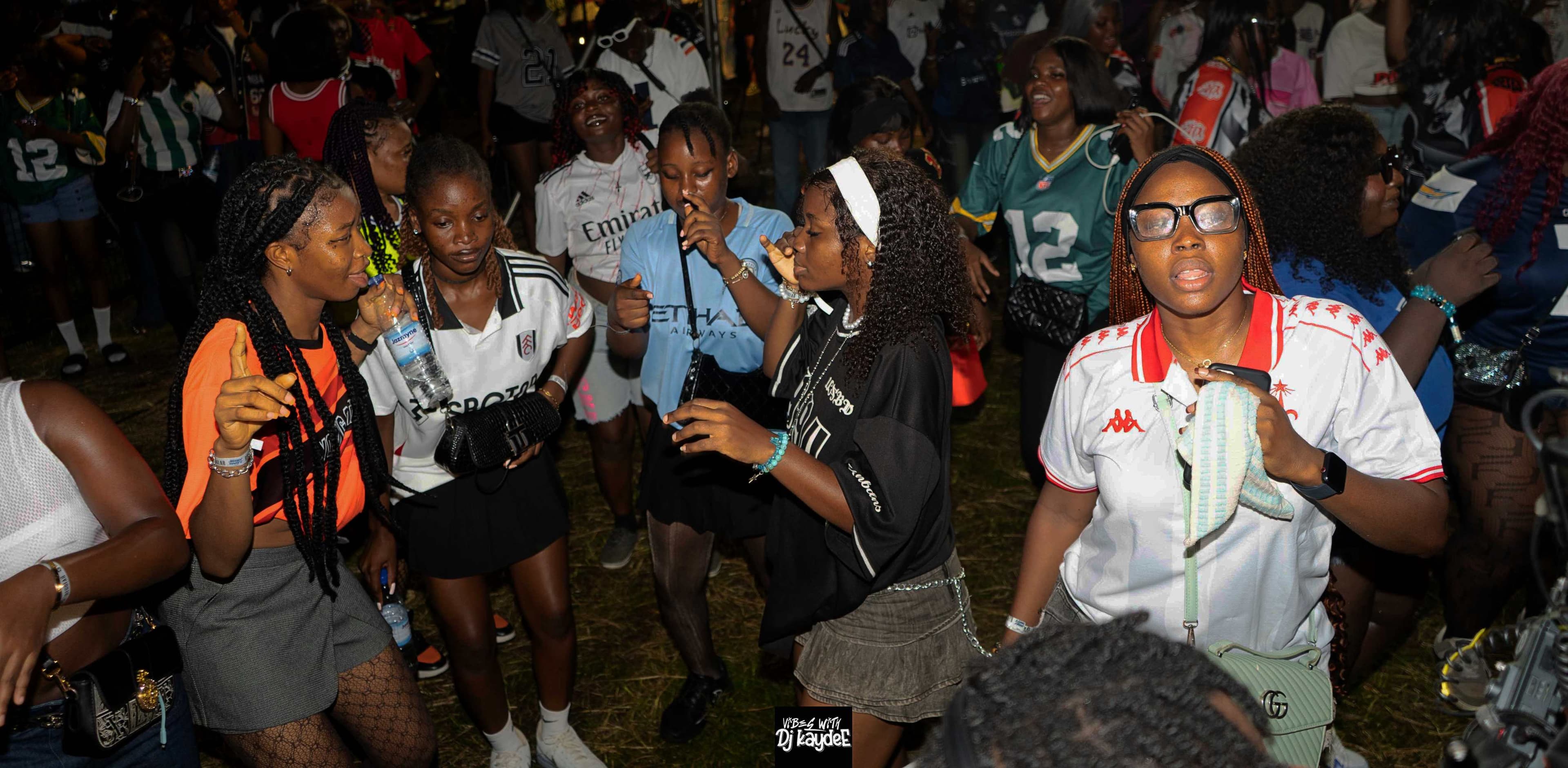 An Image of vibes with dj kaydee crowd raving